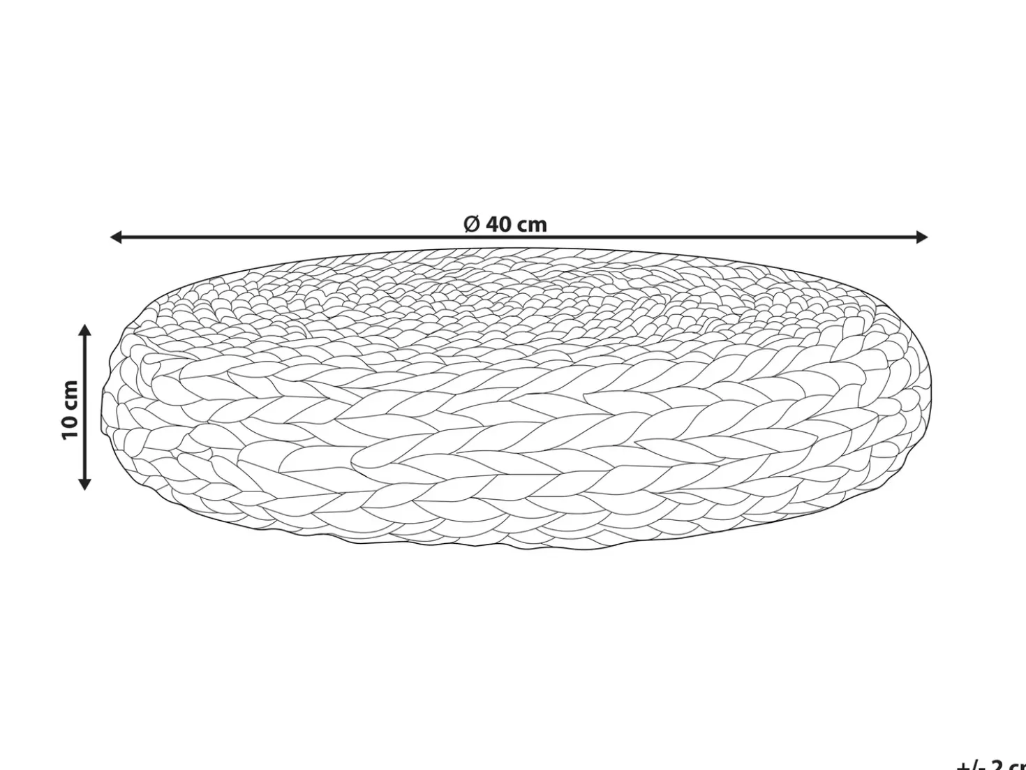 Pouf WAHOO Giacinto d'acqua Beige