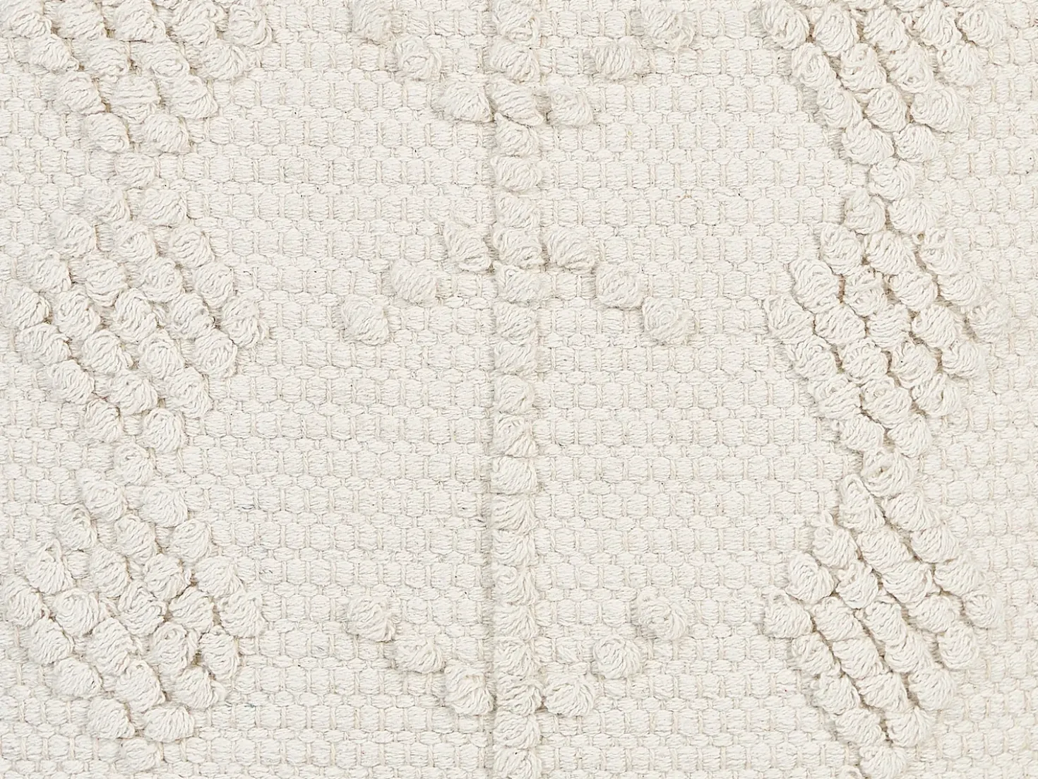Pouf WARANGAL Cotone Bianco