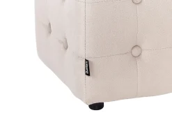 Pouf WISCONSIN Velluto Beige chiaro