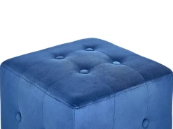 Pouf WISCONSIN Velluto Blu
