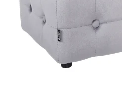 Pouf WISCONSIN Velluto Grigio