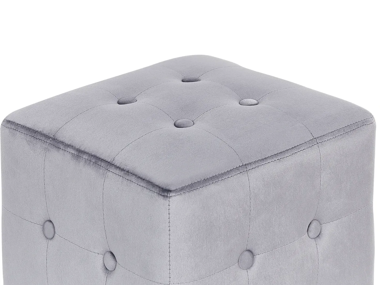 Pouf WISCONSIN Velluto Grigio