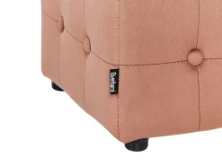 Pouf WISCONSIN Velluto Rosa pesca
