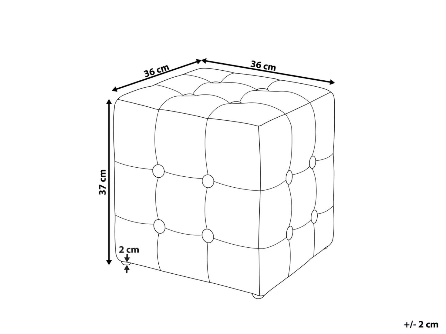 Pouf WISCONSIN Velluto Viola