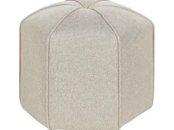 Pouf WISHEK Lino sintetico Beige