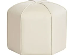 Pouf WISHEK Velluto Beige chiaro