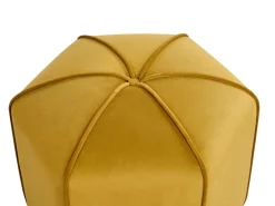 Pouf WISHEK Velluto Giallo