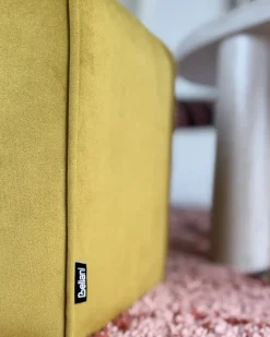 Pouf WISHEK Velluto Giallo