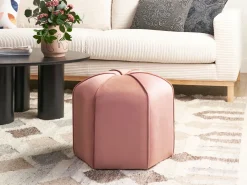 Pouf WISHEK Velluto Rosa