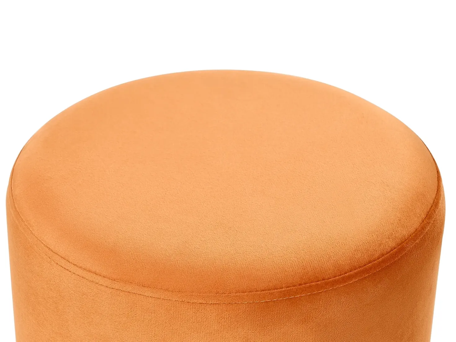 Pouf YANKTON Velluto Arancione