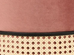 Pouf YANKTON Velluto Rosa