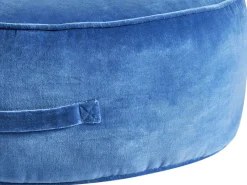 Pouf YULLE Velluto Blu