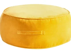 Pouf YULLE Velluto Giallo