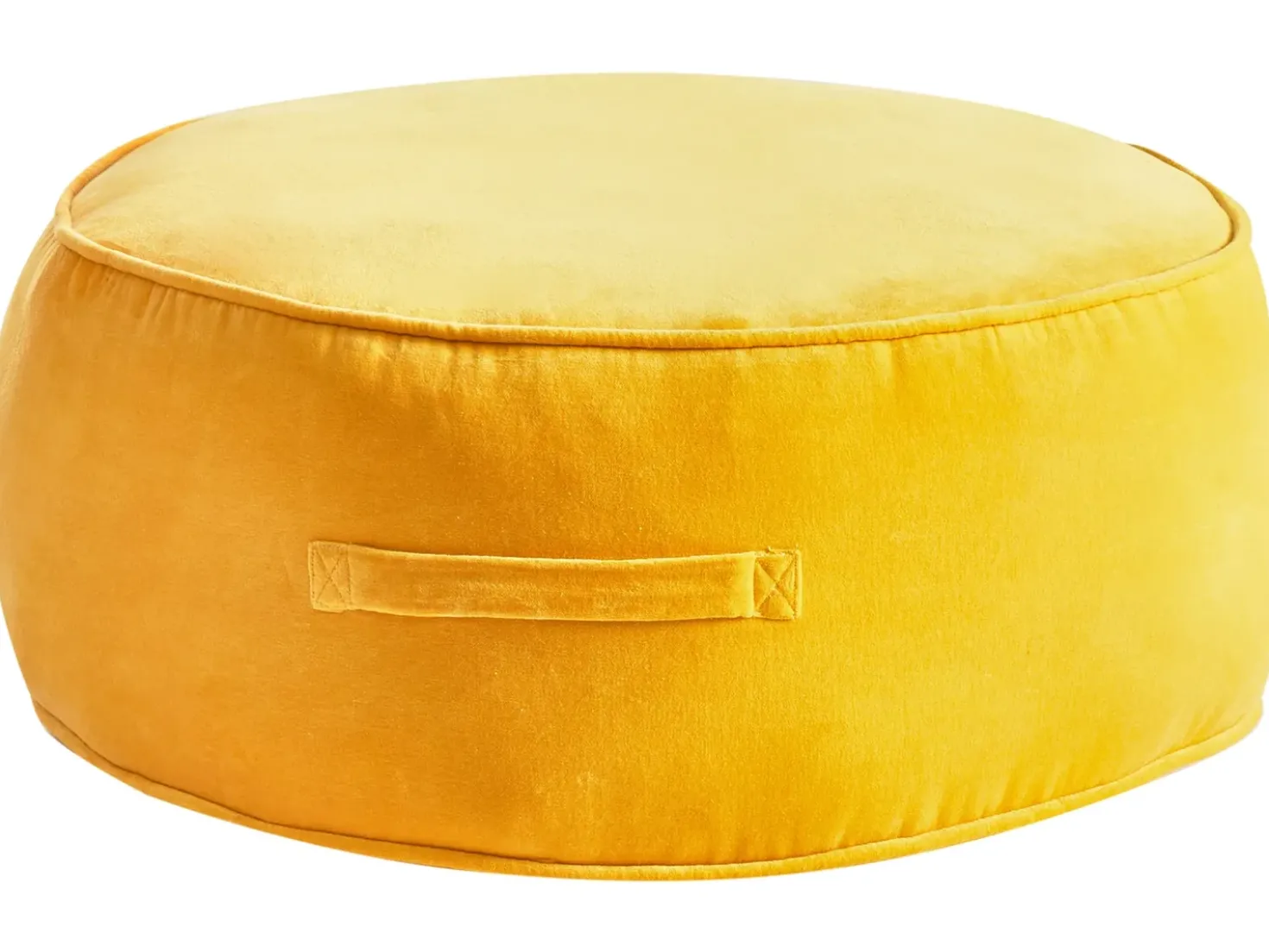 Pouf YULLE Velluto Giallo