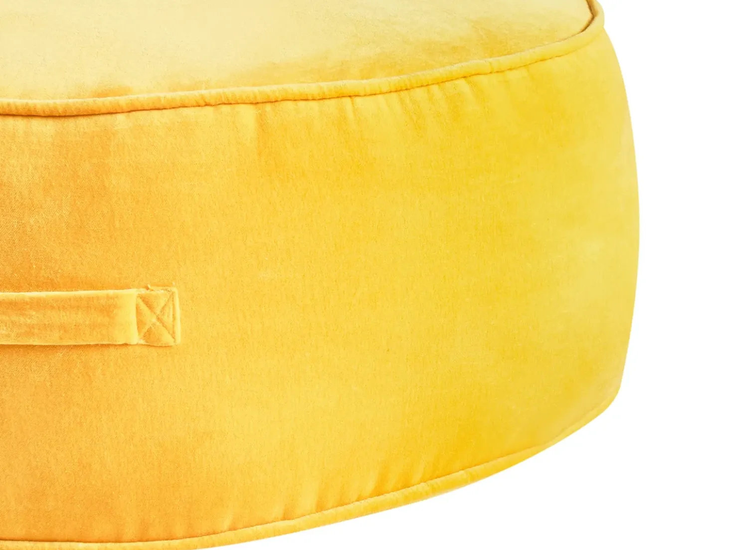 Pouf YULLE Velluto Giallo