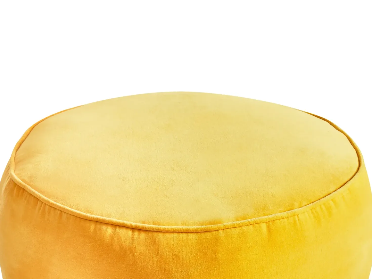Pouf YULLE Velluto Giallo