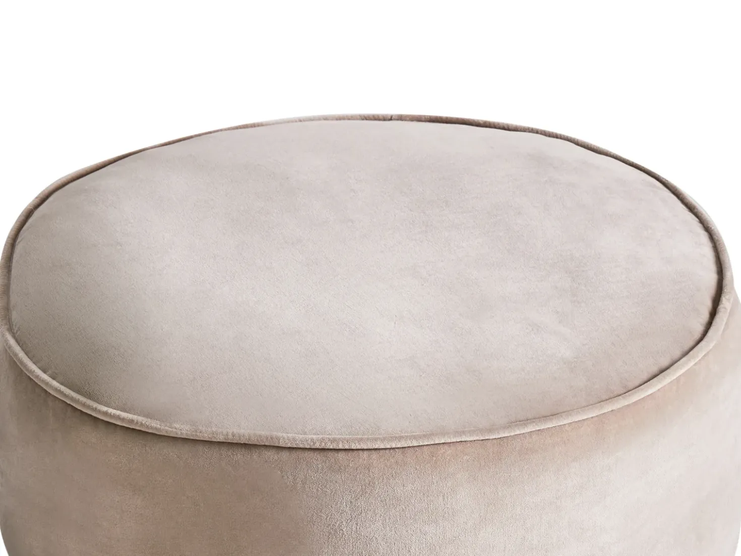 Pouf YULLE Velluto Marrone chiaro