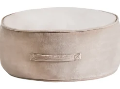 Pouf YULLE Velluto Marrone chiaro