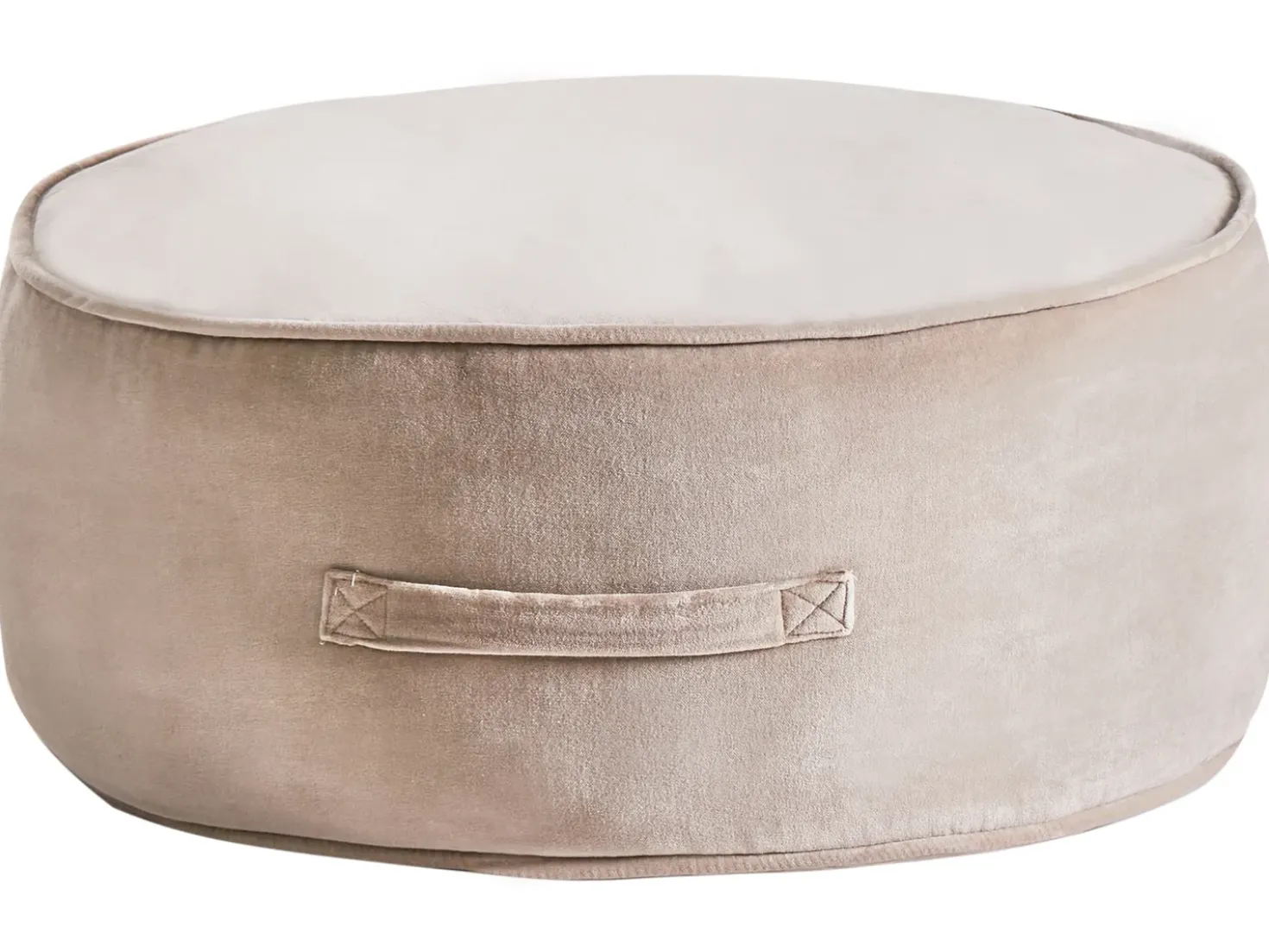 Pouf YULLE Velluto Marrone chiaro