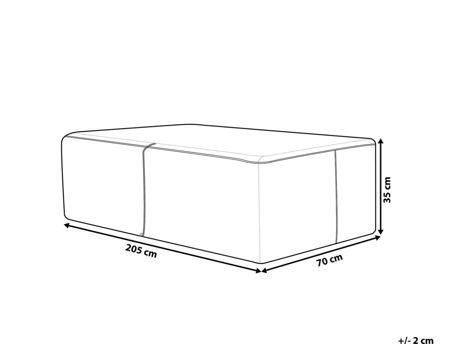 Protezione impermeabile CHUVA 205 cm 70 cm 35 cm Grigio