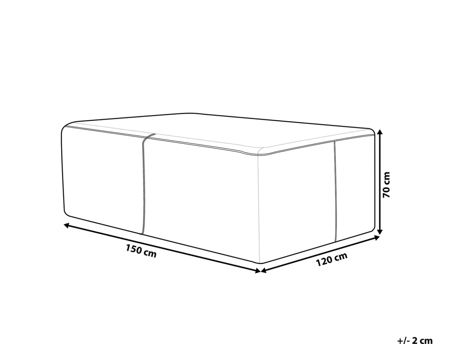 Protezione impermeabile CHUVA 150 cm 120 cm 70 cm Grigio
