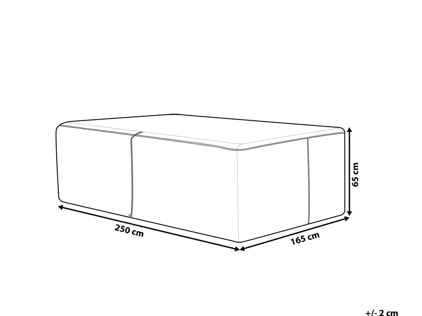 Protezione impermeabile CHUVA 250 cm 165 cm 65 cm Grigio
