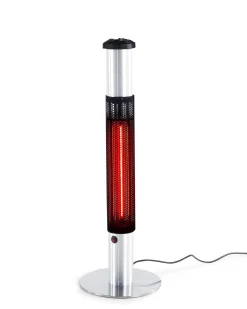 Riscaldatore a infrarossi da patio a piantana VEZUVIO 1500 W Nero