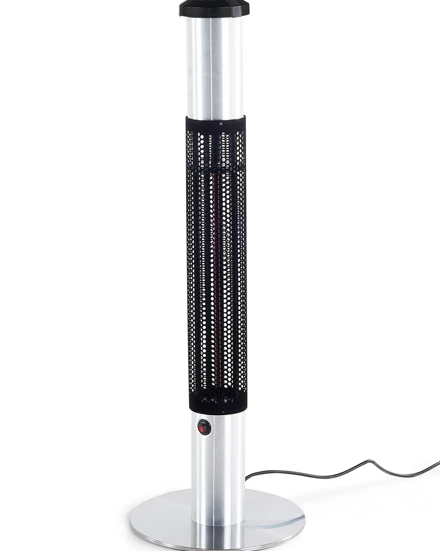 Riscaldatore a infrarossi da patio a piantana VEZUVIO 1500 W Nero