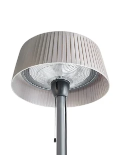 Riscaldatore a infrarossi da patio a piantana OLLERIA 1500 W Grigio