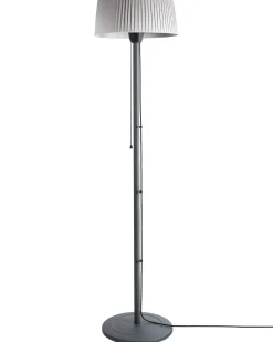 Riscaldatore a infrarossi da patio a piantana VARAZZE 1500 W Grigio