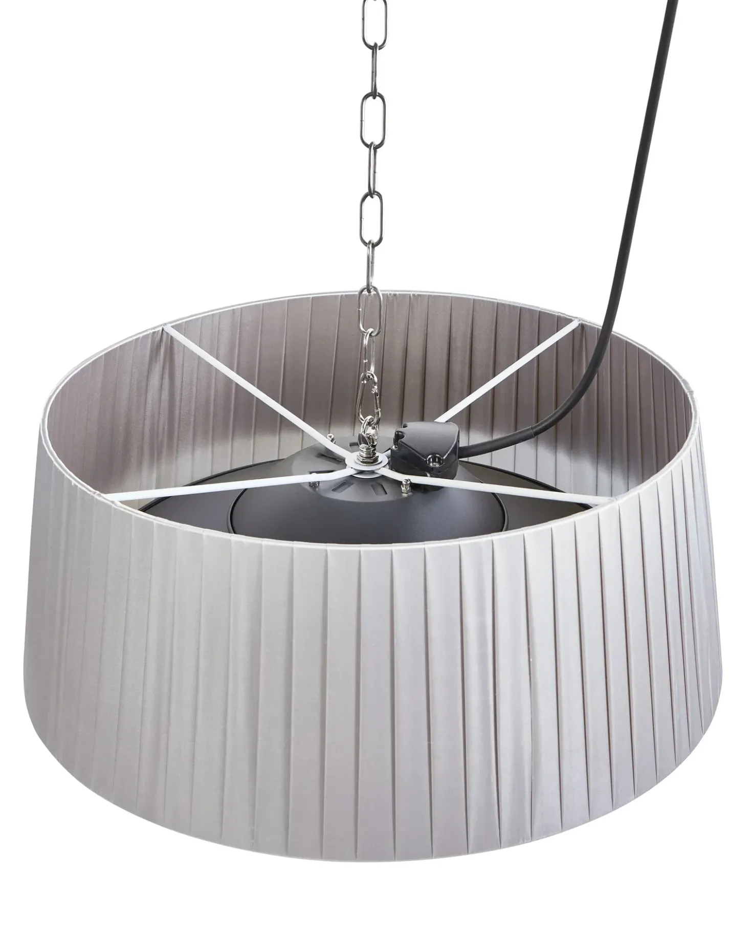 Riscaldatore a infrarossi da patio sospeso ASCEA 1500 W Grigio chiaro