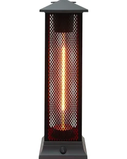 Riscaldatore a infrarossi da patio a piantana TUNUPA 1500 W Nero