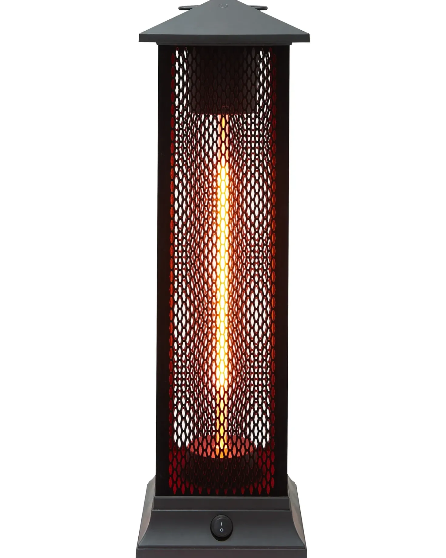 Riscaldatore a infrarossi da patio a piantana TUNUPA 1500 W Nero