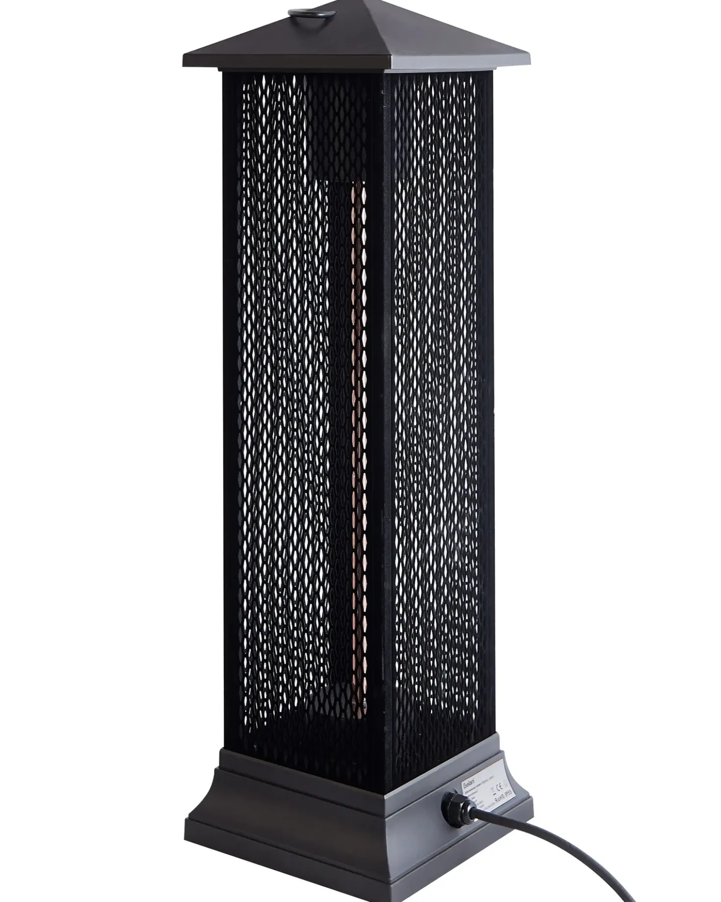 Riscaldatore a infrarossi da patio a piantana TUNUPA 1500 W Nero
