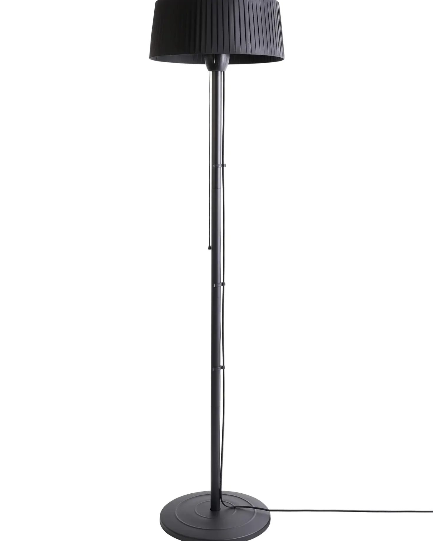 Riscaldatore a infrarossi da patio a piantana VARAZZE 1500 W Nero