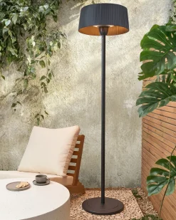 Riscaldatore a infrarossi da patio a piantana VARAZZE 1500 W Nero