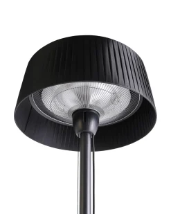 Riscaldatore a infrarossi da patio a piantana VARAZZE 1500 W Nero
