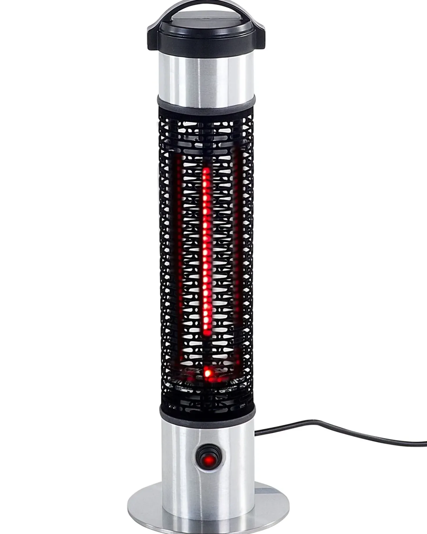 Riscaldatore a infrarossi da patio a piantana VEZUVIO 800 W Nero