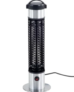 Riscaldatore a infrarossi da patio a piantana VEZUVIO 800 W Nero