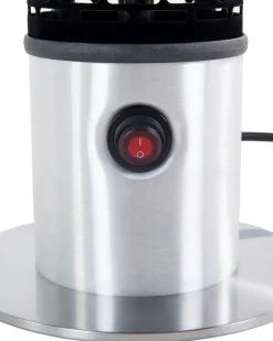Riscaldatore a infrarossi da patio a piantana VEZUVIO 800 W Nero