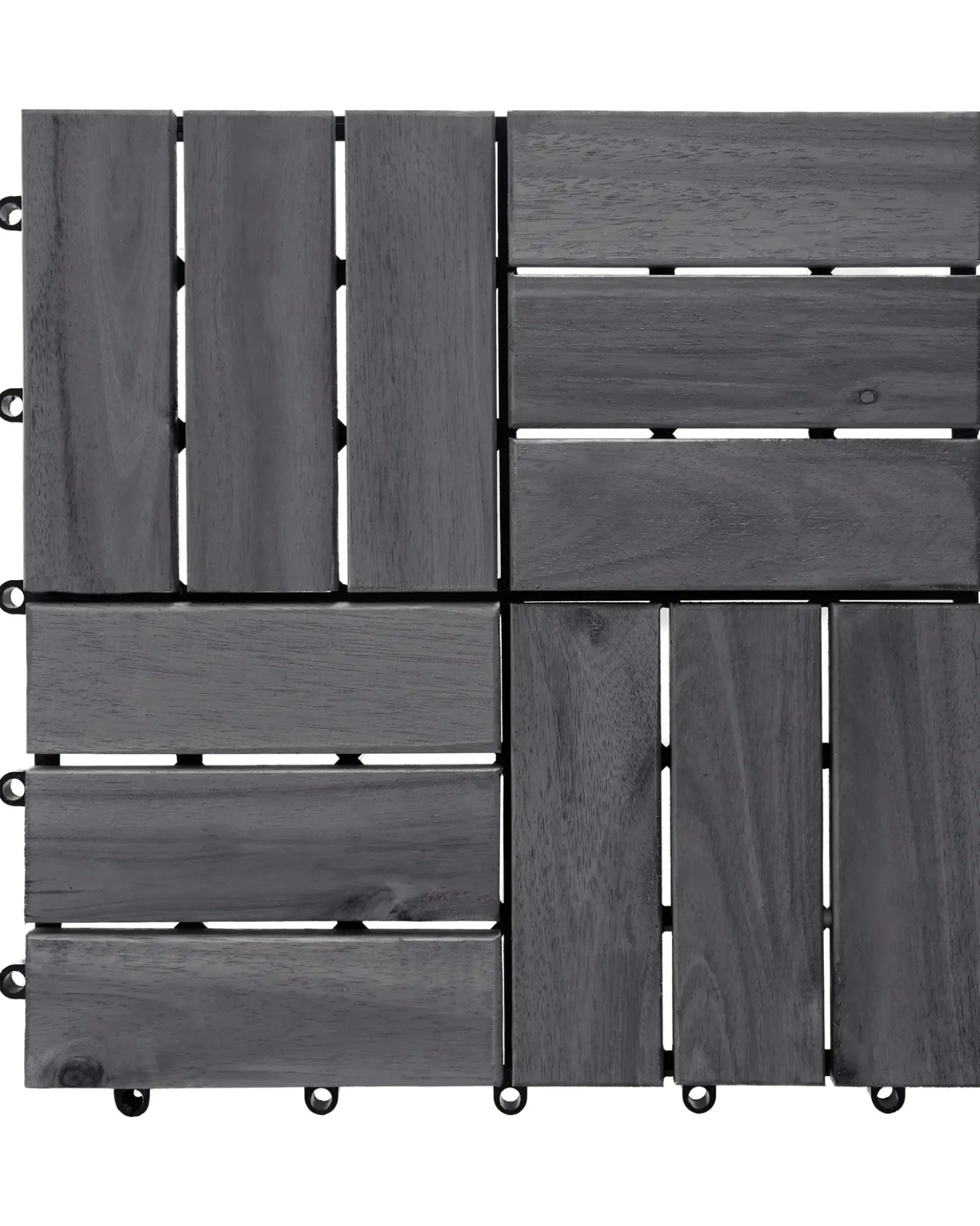 Rivestimenti e piastrelle da esterno ACERENZA Legno di acacia certificato Grigio