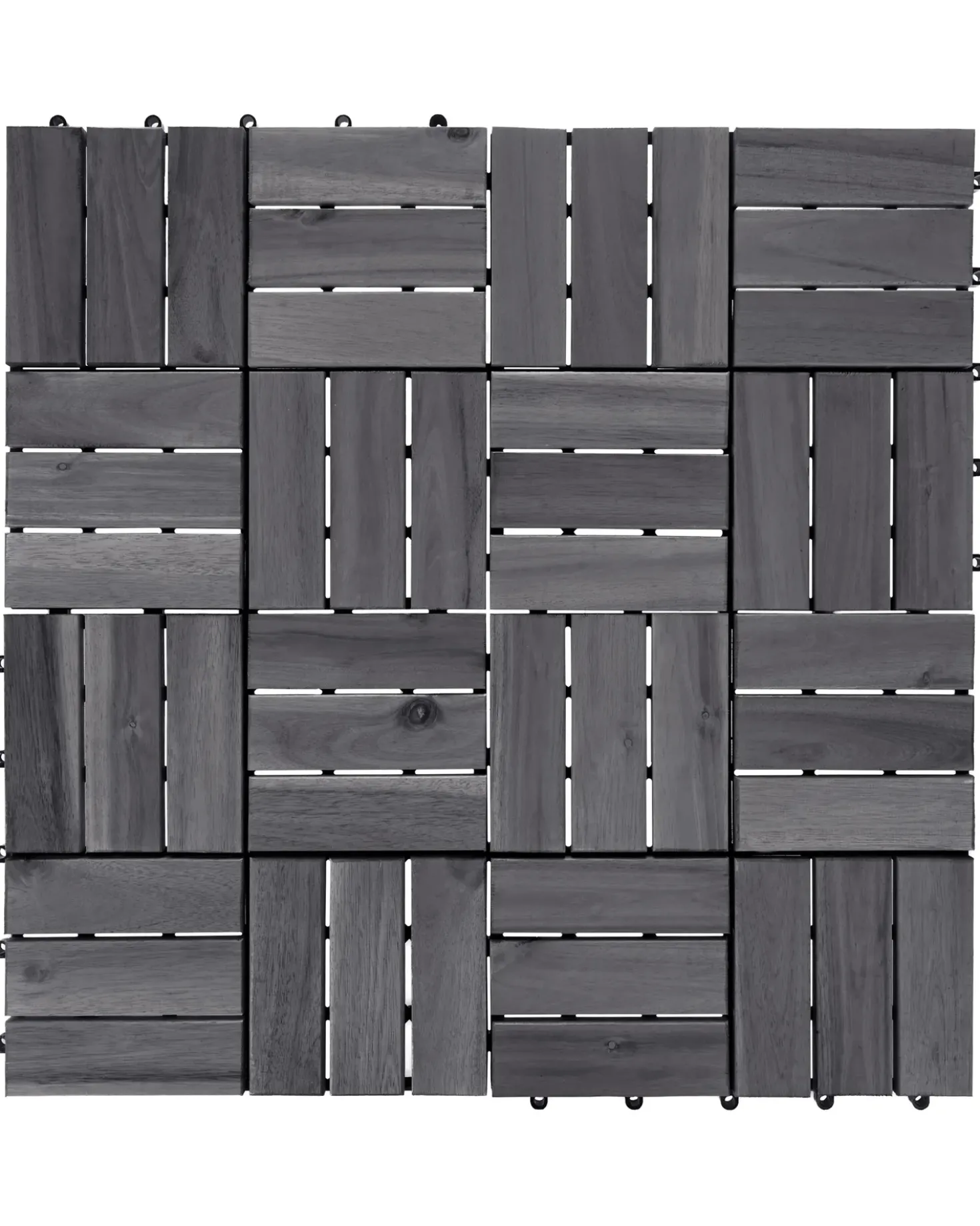 Rivestimenti e piastrelle da esterno ACERENZA Legno di acacia certificato Grigio