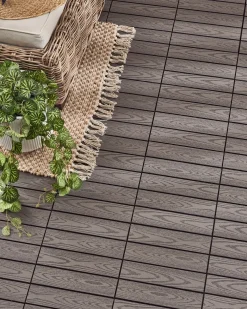 Rivestimenti e piastrelle da esterno ATESSA Composito legno-plastica (WPC) Grigio
