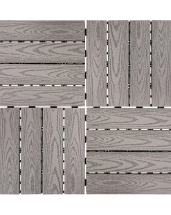 Rivestimenti e piastrelle da esterno ATESSA Composito legno-plastica (WPC) Grigio