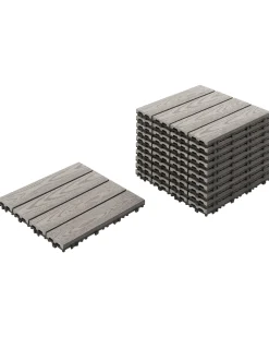 Rivestimenti e piastrelle da esterno ATESSA Composito legno-plastica (WPC) Grigio