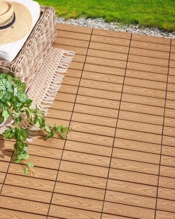 Rivestimenti e piastrelle da esterno ATESSA Composito legno-plastica (WPC) Marrone chiaro