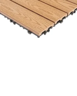 Rivestimenti e piastrelle da esterno ATESSA Composito legno-plastica (WPC) Marrone chiaro