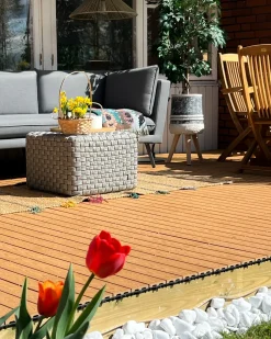 Rivestimenti e piastrelle da esterno ATESSA Composito legno-plastica (WPC) Marrone chiaro