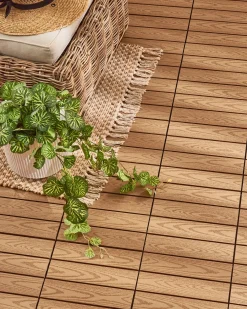 Rivestimenti e piastrelle da esterno ATESSA Composito legno-plastica (WPC) Marrone chiaro