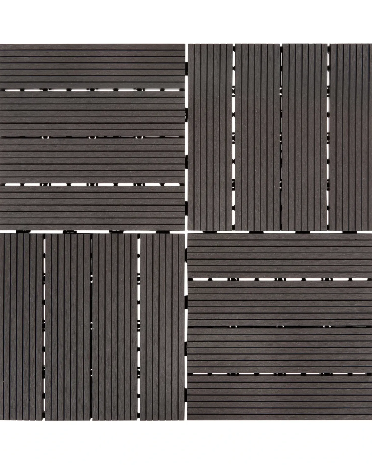 Rivestimenti e piastrelle da esterno ATELETA Composito legno-plastica (WPC) Grigio grafite
